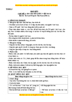 Giáo án Đạo đức 3 Kết nối tri thức Bài 01: Chào cờ và hát Quốc Ca (Tiết 1)