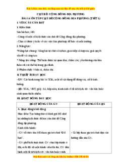 Giáo án Bài 14: Ôn tập chủ đề cộng đồng địa phương Tự nhiên và xã hội lớp 3 Chân trời sáng tạo