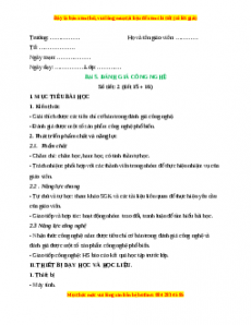 Giáo án Công nghệ 10 Thiết kế Bài 5 (Kết nối tri thức): Đánh giá công nghệ