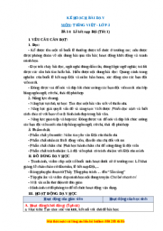 Giáo án Lễ kết nạp Đội Tiếng việt 3 Chân trời sáng tạo