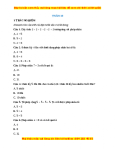 Bài tập cuối tuần Toán lớp 2 Tuần 19 Chân trời sáng tạo (có lời giải)