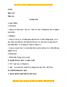 Giáo án Luyện tập trang 45, 46 Toán 9 Học kì 1