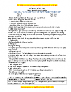 Giáo án HĐTN 3 Tuần 9 Chân trời sáng tạo: Kính yêu thầy cô, thân thiện với bạn bè