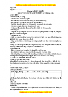 Giáo án Bài 11 Địa lí 10 Kết nối tri thức (2024): Thủy quyển, nước trên lục địa