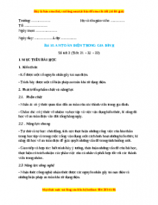 Giáo án Công nghệ 6 Bài 10 (Chân trời sáng tạo): An toàn điện trong gia đình