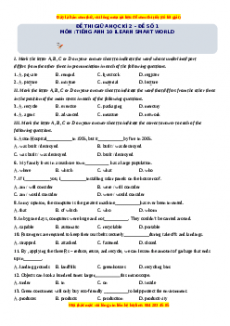 Đề thi giữa kì 2 Tiếng Anh 10 ilearn smart world (Đề 1)