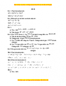 Đề thi giữa kì 1 Toán 8 năm 2023 - Đề 38