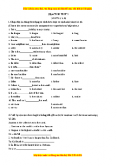 Phần II - Practices test 2 - Chương trình thí điểm