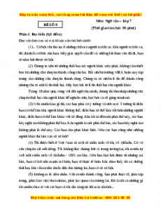 Đề thi giữa kì 2 Ngữ Văn lớp 7 Kết nối tri thức (Đề 8)