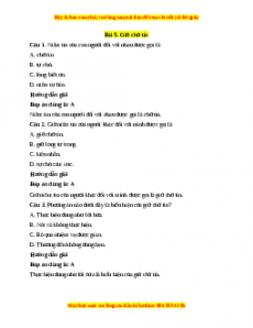 Trắc nghiệm Bài 5: Giữ chữ tín