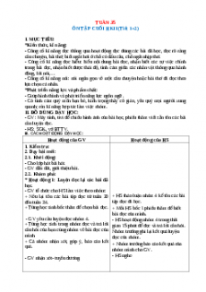 Giáo án Tuần 35 Tiếng việt 2 Kết nối tri thức