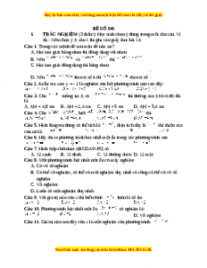 Đề thi cuối học kì 2 Toán 8 năm 2022 - 2023 - Đề 46