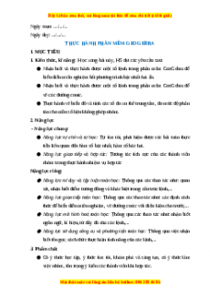 Giáo án Thực Hành Phần Mềm GEOGEBRA Toán 10 Cánh diều