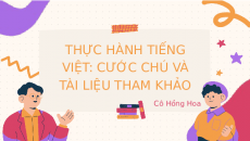 Bài giảng điện tử Thực hành tiếng Việt Cước chú và tài liệu tham khảo| Kết nối tri thức Ngữ văn 7
