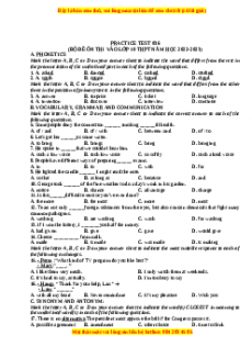 Đề luyện thi vào 10 môn Tiếng anh năm 2023 có đáp án (Đề 36)