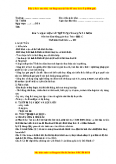 Giáo án Toán 12 học kì I Hình Bài 3: Khái niệm về thể tích khối đa diện