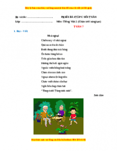 Bài tập cuối tuần Tiếng việt lớp 2 Tuần 7 Chân trời sáng tạo (có lời giải)