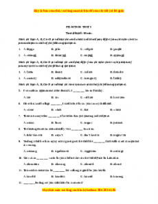 Đề luyện thi vào 10 môn Tiếng anh năm 2023 có đáp án (Đề 4)