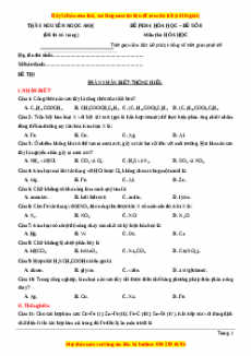 Đề thi thử THPT Quốc Gia môn Hóa năm 2023 có đáp án ( đề 8 ) - thầy Nguyễn Ngọc Anh