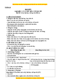 Giáo án Đạo đức 3 Kết nối tri thức Bài 08: Xử lý bất hòa với bạn bè (Tiết 2)