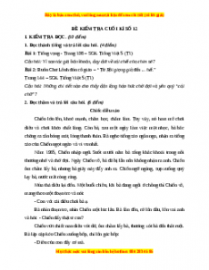 Đề thi cuối kì 1 Tiếng Việt lớp 5 năm 2023 (Đề 12)