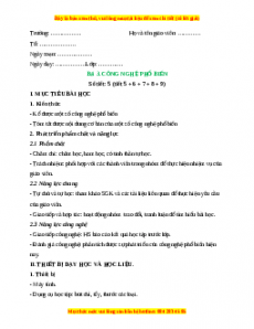 Giáo án Công nghệ 10 Thiết kế (Kết nối tri thức) Bài 3: Công nghệ phổ biến
