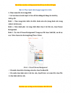 Lý thuyết Bài 13: Thực hành định dạng trang chiếu