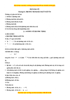 Bài giảng và lời giải chi tiết Toán 8 Tập 2 - Lê Hồng Đức