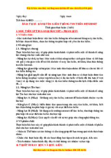 Giáo án Tin học 6 Cánh diều Chủ đề C bài 4: Thực hành tìm kiếm thông tin trên Internet