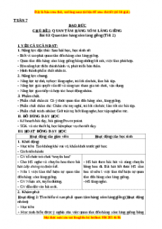 Giáo án Đạo đức 3 Kết nối tri thức Bài 03: Quan tâm hàng xóm láng giềng (Tiết 2)