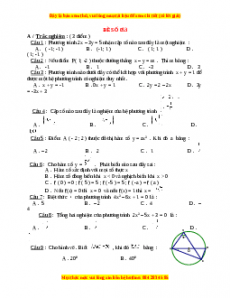 Đề thi Toán 9 học kì 2 năm 2022 - 2023 - Đề 53