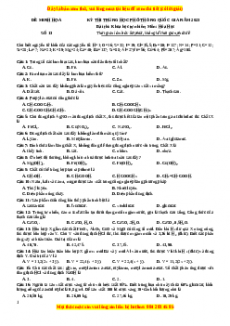 Bộ 30 đề thi thử THPTQG môn Hóa học năm 2023 - GV Nguyễn Minh Tuấn có đáp án (Đề 13)