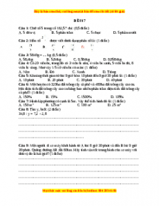 Bộ đề thi Toán 5 học kì 2 năm 2022 - 2023 - Đề 17