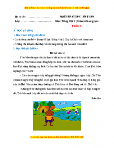 Bài tập cuối tuần Tiếng việt lớp 2 Tuần 9 Chân trời sáng tạo (có lời giải)