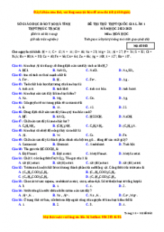 Đề thi thử Hóa học trường Phúc Trạch lần 1 năm 2023