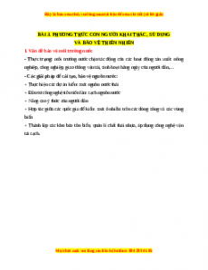 Lý thuyết Địa lý 7 Cánh diều Bài 3: Phương thức con người khai thác, sử dụng và bảo vệ thiên nhiên