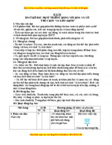Giáo án TD phát triển chung với cờ và hoa Gdtc 3 Chân trời sáng tạo
