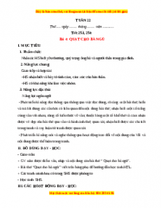 Giáo án Tuần 22 Tiếng việt lớp 1 Kết nối tri thức