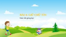 Giáo án powerpoint Giữ chữ tín | Chân trời sáng tạo GDCD 7