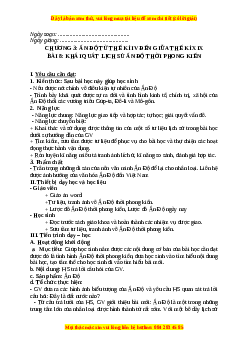Giáo án Bài 8, 9 Lịch sử 7 Cánh diều (2024)