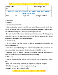 Giáo án Sử dụng một số hóa chất, thiết bị cơ bản trong phòng thí nghiệm Hóa học 8 Kết nối tri thức