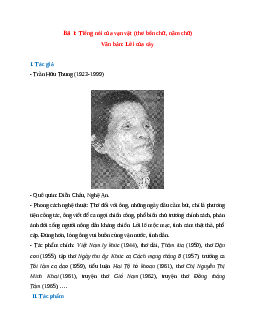 Tác giả - tác phẩm Ngữ văn 7 Chân trời sáng tạo (cả năm)