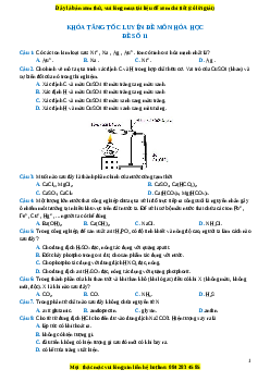 Bộ 13 đề thi thử THPT QG chuẩn môn Hóa học năm 2023 - GV Lê Đăng Khương có đáp án( Đề 11)