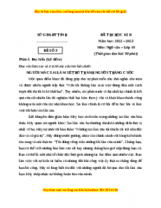 Đề thi cuối học kì 2 Ngữ Văn 10 Cánh diều có đáp án (Đề 9)