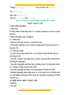 Giáo án Công nghệ 7 Bài 11 (Chân trời sáng tạo): Kĩ thuật chăn nuôi và thịt thả vườn