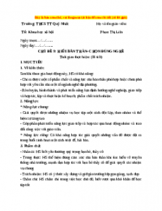 Giáo án HĐTN 7 Kết nối tri thức Chủ đề 9: Hiểu bản thân - Chọn đúng nghề