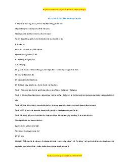 Giáo án Đạo đức 1 Cánh diều Chăm sóc bản thân khi bị ốm