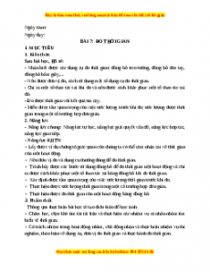 Giáo án Bài 7 KHTN 6 Kết nối tri thức (2024): Đo thời gian