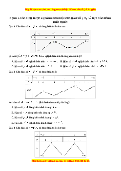 Tuyển tập chuyên đề vận dụng cao đạo hàm và ứng dụng của đạo hàm - nhóm VDC