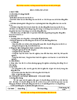 Giáo án Vật lí 12 Bài 2: Con lắc lò xo